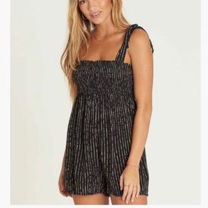 Billabong black short romper